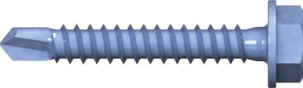 Reisser 007506S021-039025S-1 DIN 7504 K, drill screw, hexagon head, 3.9 X 25, steel, galvanized, blue pass., packed 100 a