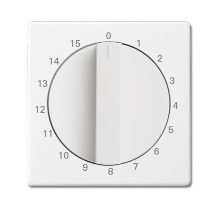 Busch-Jaeger 1770-84-103 Central plate, with rotary knob, with print studio white