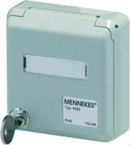 Mennekes 4322 U GRAY DNT enclosure