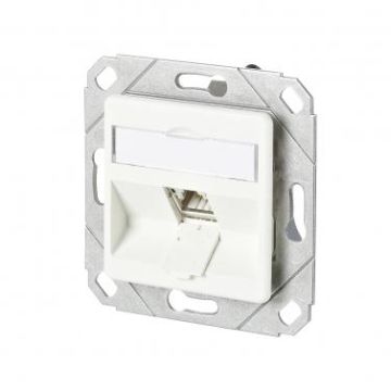 METZ CONNECT 1 port 180° UPk RAL9010 C6A module, 130B11D11102-E