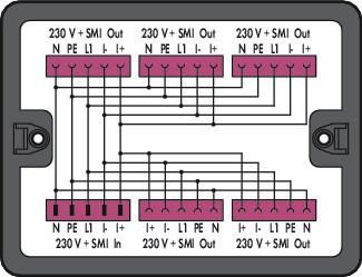 Wago 899-631/421-000 Distribution block PA Series 899 1 input 5 pin
