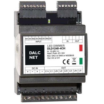 DALCNET DLD1248-4CC-DMX DMX LED dimming actuator CC | 4-fold