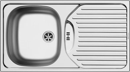 Victory ET78.ED stainless steel sink without tap hole, stainless steel