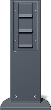 Gira 134128 491mm 3xSCHUKO KS energy column energy column anthracite