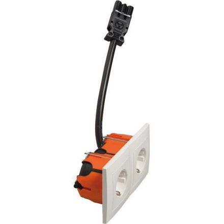 Hochköpper 76521 D 11.6612/672.02 SI GE30 LD double socket SCHUKO