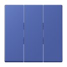 Jung LC993BF206 rocker switch 3-way, thermoplastic lacquered, LS series, bleu outremer 31 ( LC32020 )