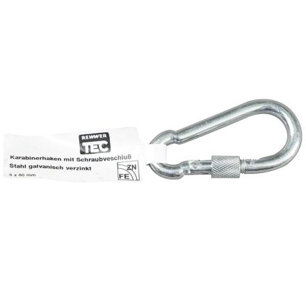 REWWER-TEC 265185 EAN-Karab.m.Schraubv.8x80 galvanized