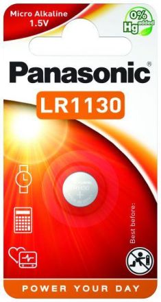 Hückmann 105084 Panasonic Alkaline LR1130EL/1B Battery
