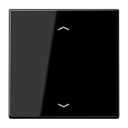 Jung LS1700PSW LB management button 1-way, with arrow symbols, Duroplast, LS series, black