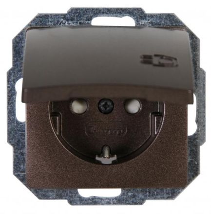 Kopp 920826067 socket 1f PARIS, rosewood-br