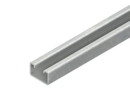 Niedax 2994/3GO C-profile SW 22mm 50x30x3000mm unperforated anchor rail