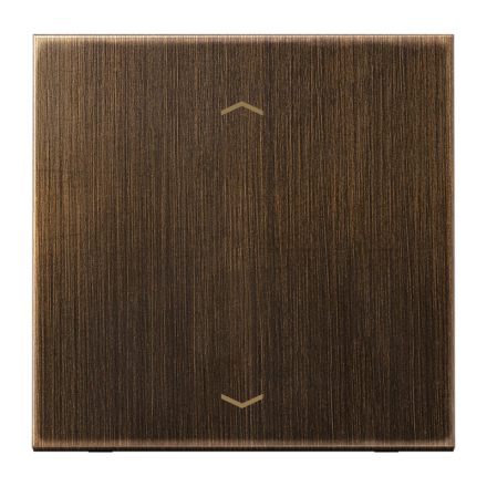 Jung ME1700PAT LB management button 1-way, with arrow symbols, brass, LS series, antique brass