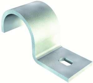 OBO Bettermann 822 16mm M16 single-lobe galvanized fastening clamp, 1014099