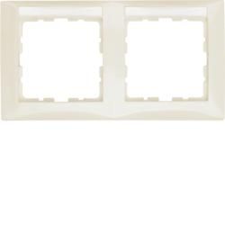 Berker 10228912 frame with label field white, glossy Berker S.1