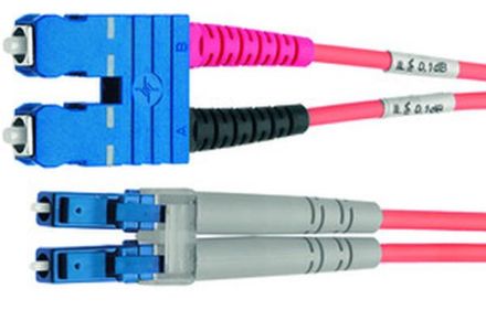 Telegärtner L00895A0073 G50/125 OM4 SC/LC Duplex 10m black adapter cable