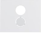 Berker 11847009 Centre piece for loudspeaker socket polar white, glossy Berker K.1