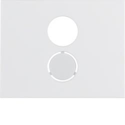 Berker 11847009 Centre piece for loudspeaker socket polar white, glossy Berker K.1