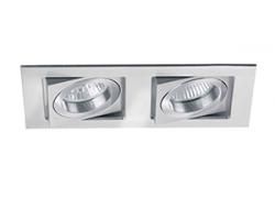 Brumberg 512812 NV recessed spotlight 2xGX5.3/50W aluminum matt