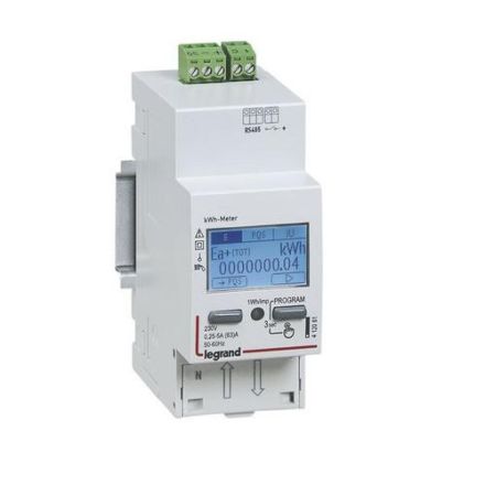 Legrand 412081 EMDX³ 63A 1-ph. DA RS485 2TE energy meter