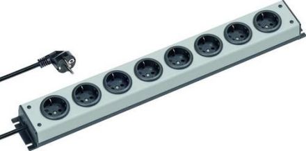 Apsa 05000.0008.09.020 5000/8 si/sw 90° without switch 8-way power strip