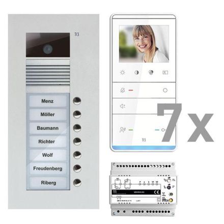 TCS PVU17070-0010 video:pack 7 buttons AVU+IVW5111 UP video intercom set