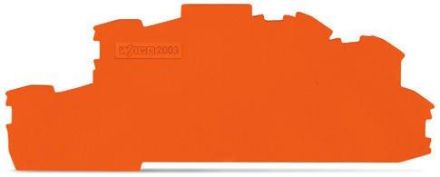 Wago 2003-6693 1mm orange end plate and intermediate plate