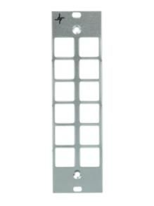 Telegärtner H02024A8101 3HE/7TE anodized for 6xSC duplex coupling front panel