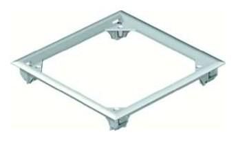 OBO Bettermann SRE250 RAL7011 iron grey 214x214mm carpet protection frame, 7404026
