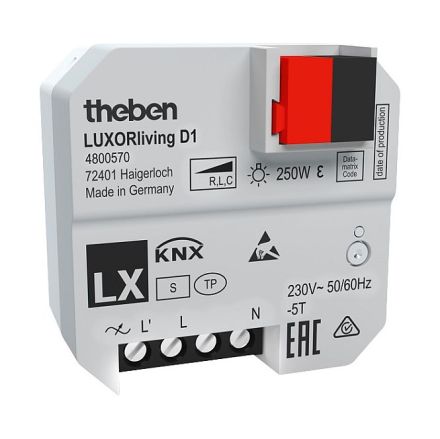 THEBEN LUXORliving D1 dimmer actuator UP | 1-way