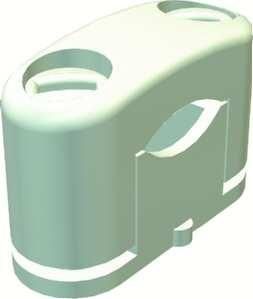 OBO Bettermann 3079 5-14mm light grey SOM clamp, 2124149