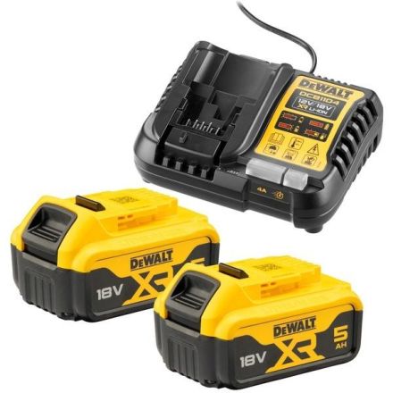Dewalt DCB1104P2-QW starter set battery kit DCB1104P2, 18Volt, charger
