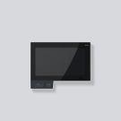 Siedle 210006509-00 A 180-10 S Axiom black-grey wall-mounted DECT video panel