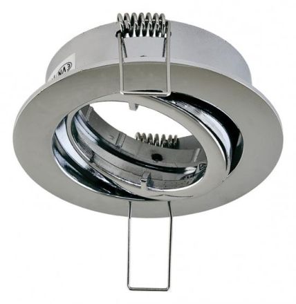 EVN 754011 round black chr GX5.3 max.35W 12V recessed ceiling spotlight