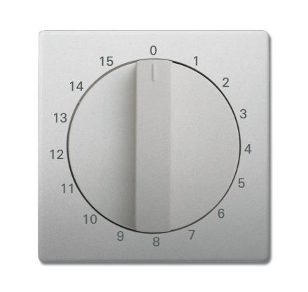 Busch-Jaeger 1770-866-103 Central plate, with rotary knob, with print stainless steel
