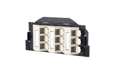 METZ CONNECT 9xRJ45 E-DATsubw Cat.6A 8 (8) GB2 data connection box pearl white, 1309300901-E