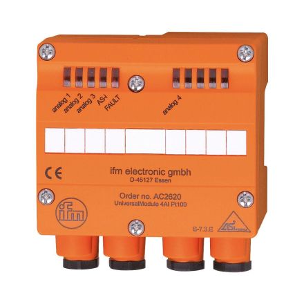 ifm electronic AC2620 Active IP65200 850 °C 4 input Pt 100 4 AS-i module