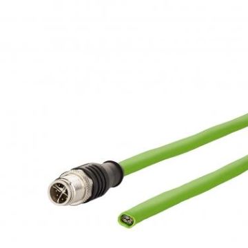 METZ CONNECT M12 connector straight 8-pin 0.5m connection cable, 142M2X10005