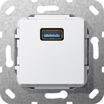 Gira 568203 USB 3.0 A Gender Changer insert pure white