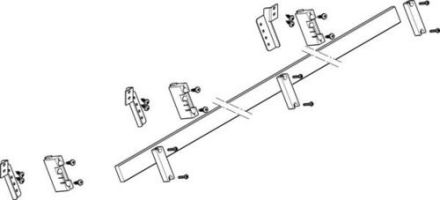 ABN N/PE with CU 30x10mm 1-pole 30° standard busbar module (MXSC41461)