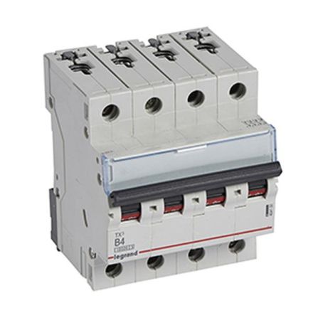 Legrand 404150 Circuit breaker TX3 B4A 4P 10KA 4M