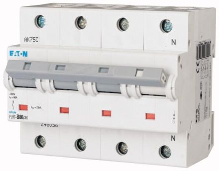 Eaton PLHT-B80/3N circuit breaker, 80A, 3p+N, B-Char , 248056