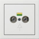 Gira 0405112 Potential equalization 2-way surface switch pure white