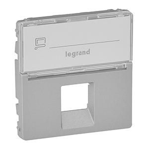 Legrand 755472 cover Valena Life RJ11/RJ45 BF 1F AL , (aluminium)