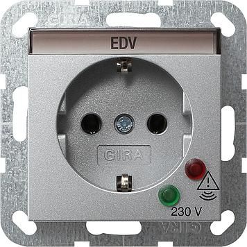 Gira 045126 SCHUKO socket surge protection System 55 color aluminum