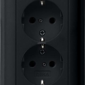 Gira 0783005 SCHUKO 2-way full system 55 sw socket SCHUKO