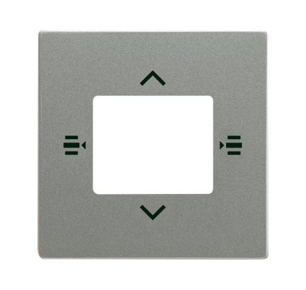 Busch-Jaeger 6108/61-803 Central plate for control element 6-way grey metallic