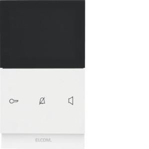 Elcom REK621Y square 2D polar white glossy TOUCH video indoor station