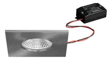 Brumberg 38481153 230V AC 7W 3000K nickel ma LED recessed ceiling spotlight