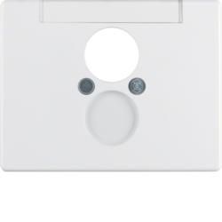 Berker 11850069 Centre piece for loudspeaker socket polar white, glossy Berker Arsys