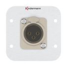 Kindermann 7441000412 Audio XLR connection panel